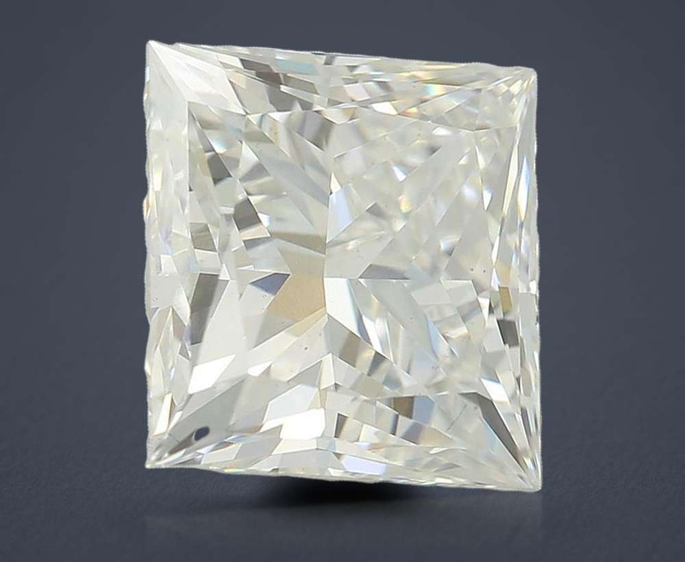 3.02ct F VS1 Rare Carat Ideal Cut Princess Lab Grown Diamond