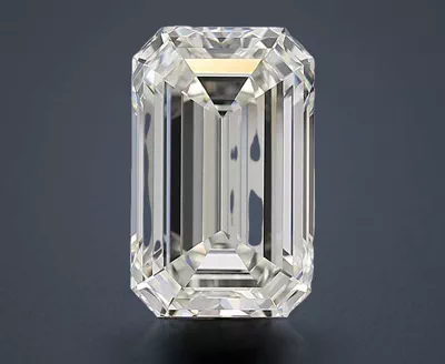5.17ct I VVS2 Rare Carat Ideal Cut Emerald Diamond