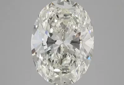 5.51ct K SI1 Rare Carat Ideal Cut Oval Diamond