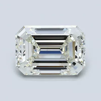 3.02ct K VS2 Rare Carat Ideal Cut Emerald Diamond