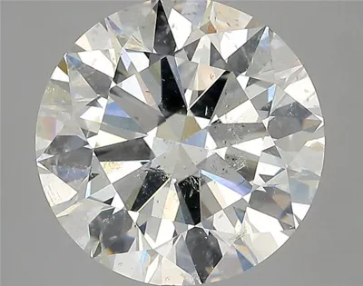 5.07ct I SI2 Rare Carat Ideal Cut Round Diamond