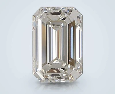 1.09ct F VVS2 Rare Carat Ideal Cut Emerald Lab Grown Diamond