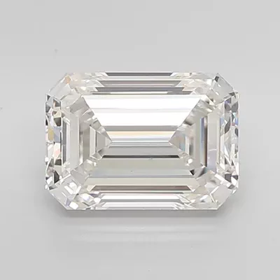 5.32ct H VS1 Rare Carat Ideal Cut Emerald Lab Grown Diamond