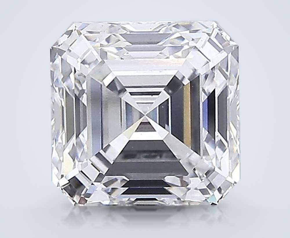 7.06ct F VS2 Rare Carat Ideal Cut Asscher Lab Grown Diamond