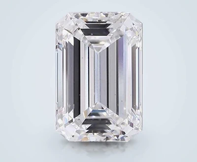 3.10ct E VS1 Excellent Cut Emerald Lab Grown Diamond