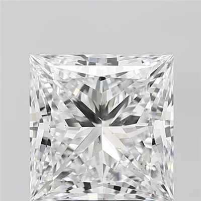 5.08ct E VS2 Rare Carat Ideal Cut Princess Lab Grown Diamond