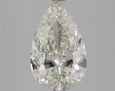 3.52ct J SI2 Rare Carat Ideal Cut Pear Diamond