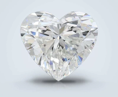 5.07ct F VVS2 Rare Carat Ideal Cut Heart Lab Grown Diamond