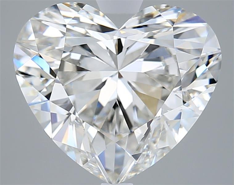 5.06ct F VVS2 Rare Carat Ideal Cut Heart Lab Grown Diamond