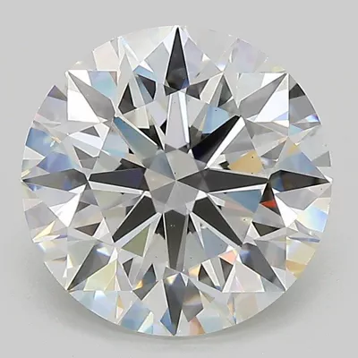 3.09ct E VS2 Rare Carat Ideal Cut Round Lab Grown Diamond