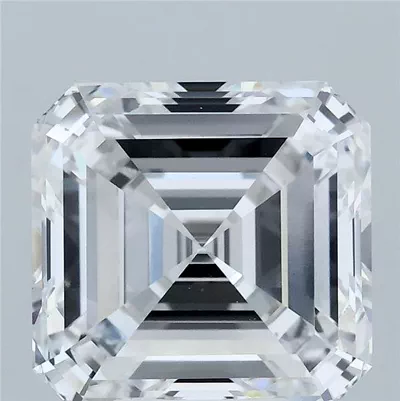 5.06ct E VVS2 Rare Carat Ideal Cut Asscher Lab Grown Diamond