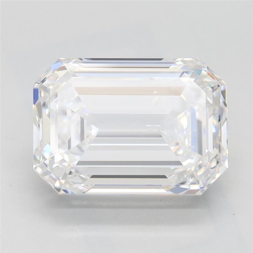 3.08ct F VS1 Rare Carat Ideal Cut Emerald Lab Grown Diamond