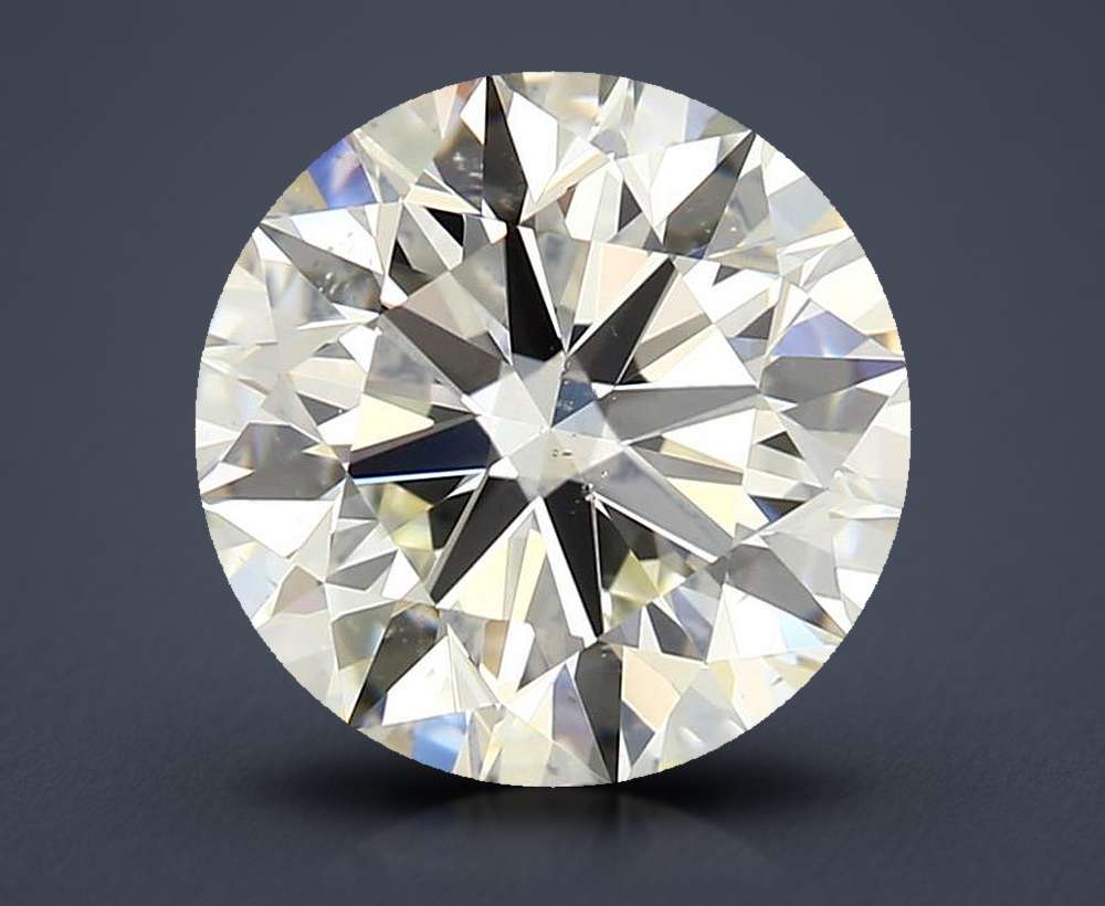 2.14ct K SI1 Rare Carat Ideal Cut Round Diamond