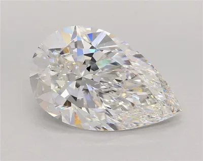 8.04ct F VS1 Rare Carat Ideal Cut Pear Lab Grown Diamond