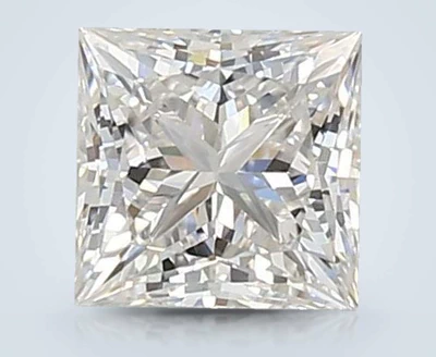 0.85ct F VVS1 Rare Carat Ideal Cut Princess Lab Grown Diamond