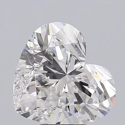5.03ct F VS1 Rare Carat Ideal Cut Heart Lab Grown Diamond