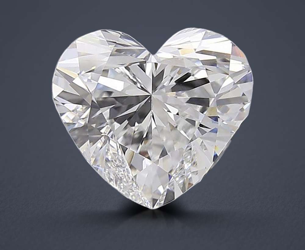 5.03ct F VS1 Rare Carat Ideal Cut Heart Lab Grown Diamond