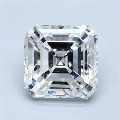 10.01ct H VVS2 Rare Carat Ideal Cut Asscher Diamond