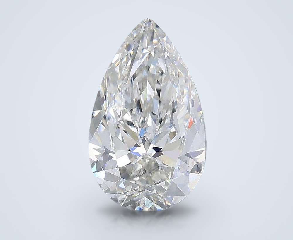 2.01ct F SI1 Very Good Cut Pear Lab Grown Diamond
