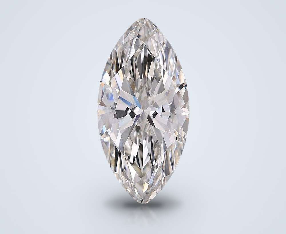 5.09ct H VVS2 Rare Carat Ideal Cut Marquise Lab Grown Diamond