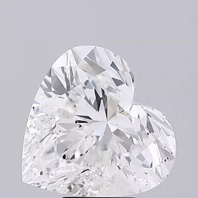 7.56ct F SI1 Rare Carat Ideal Cut Heart Lab Grown Diamond