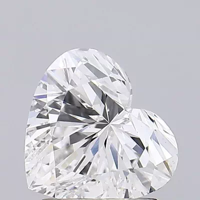 1.53ct F VS2 Rare Carat Ideal Cut Heart Lab Grown Diamond