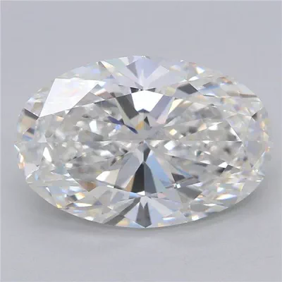 3.04ct E VVS2 Rare Carat Ideal Cut Oval Lab Grown Diamond