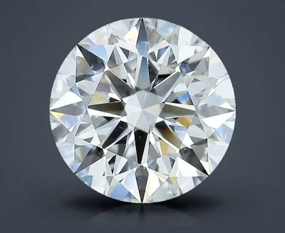5.03ct F SI1 Rare Carat Ideal Cut Round Diamond