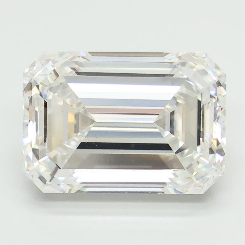 4.51ct D VS2 Excellent Cut Emerald Lab Grown Diamond