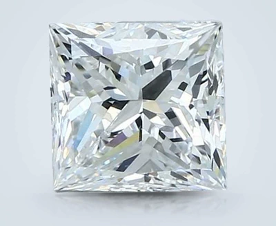 2.01ct D VS2 Rare Carat Ideal Cut Princess Diamond