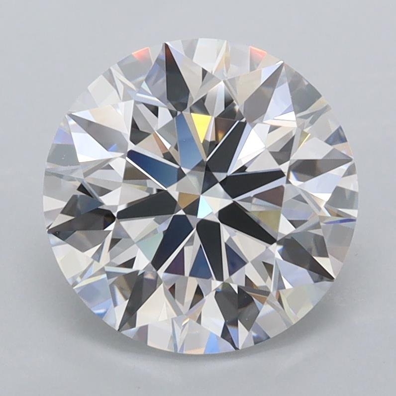 2.42ct D FL Rare Carat Ideal Cut Round Lab Grown Diamond