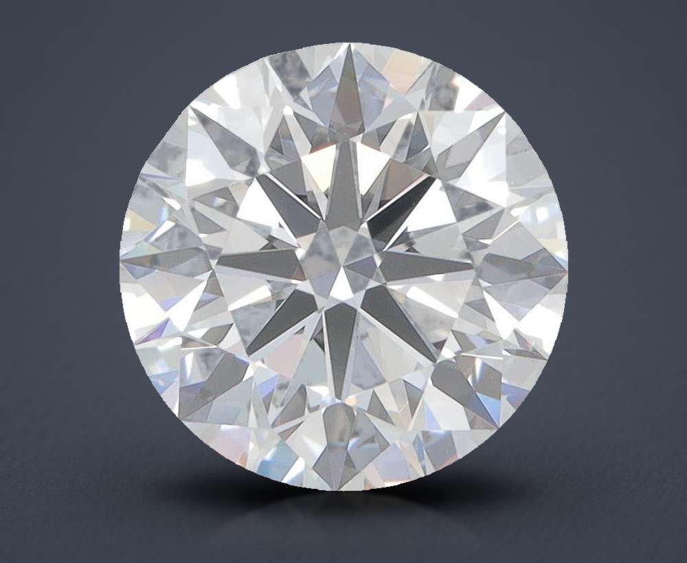 3.01ct D VS1 Rare Carat Ideal Cut Round Lab Grown Diamond