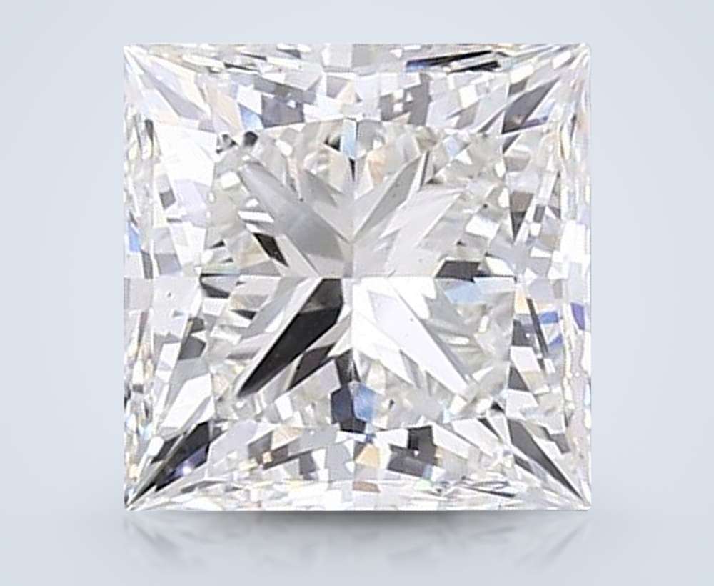 10.12ct G VS2 Rare Carat Ideal Cut Princess Lab Grown Diamond