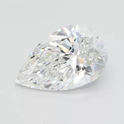 1.54ct E VVS2 Rare Carat Ideal Cut Pear Lab Grown Diamond