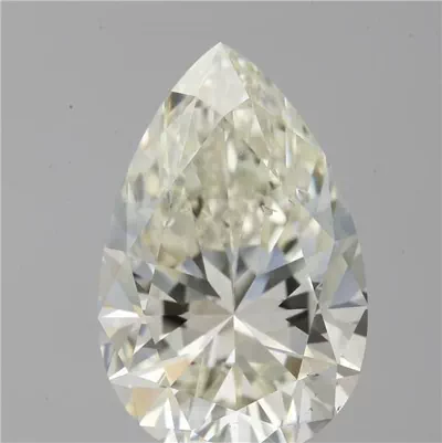 3.02ct K SI1 Rare Carat Ideal Cut Pear Diamond