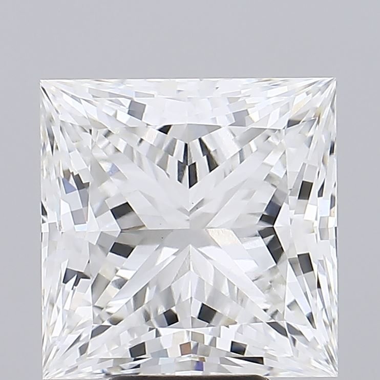 7.54ct F VS1 Rare Carat Ideal Cut Princess Lab Grown Diamond