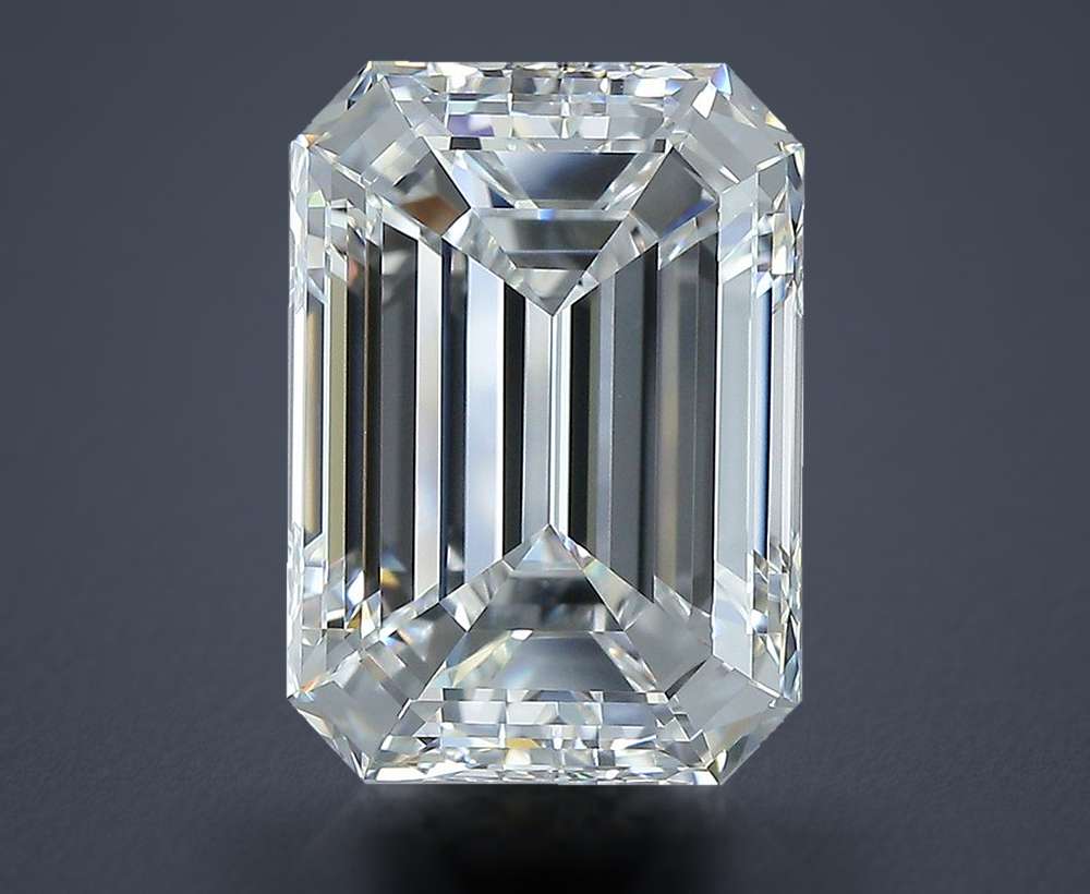 7.02ct E VS1 Rare Carat Ideal Cut Emerald Diamond