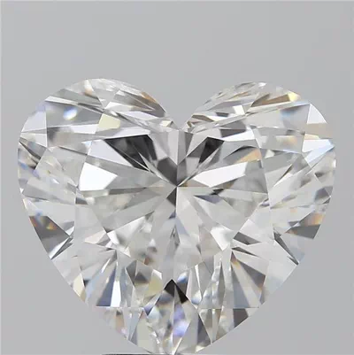 5.17ct E VVS2 Rare Carat Ideal Cut Heart Lab Grown Diamond