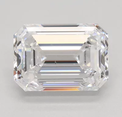 1.53ct D VS2 Excellent Cut Emerald Lab Grown Diamond
