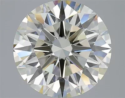 4.22ct K VS2 Rare Carat Ideal Cut Round Diamond