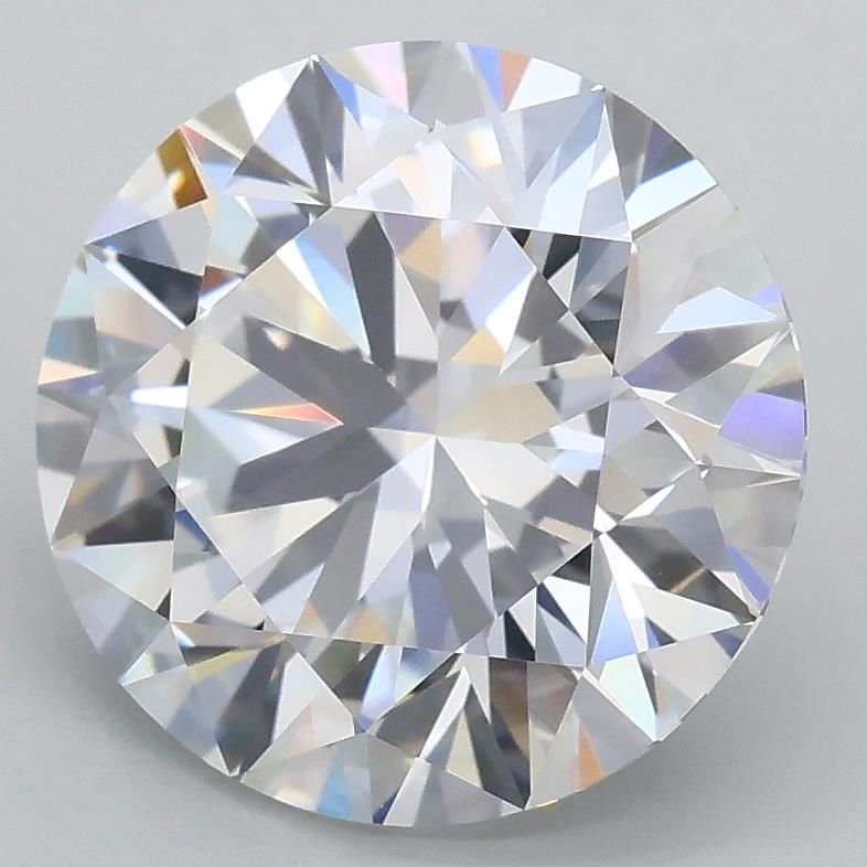 3.08ct D VVS2 Rare Carat Ideal Cut Round Lab Grown Diamond