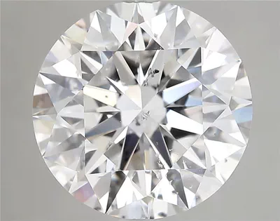5.60ct D SI2 Rare Carat Ideal Cut Round Diamond
