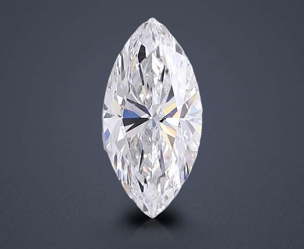 3.09ct F VS1 Rare Carat Ideal Cut Marquise Lab Grown Diamond