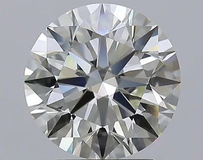 3.01ct K VVS2 Rare Carat Ideal Cut Round Diamond