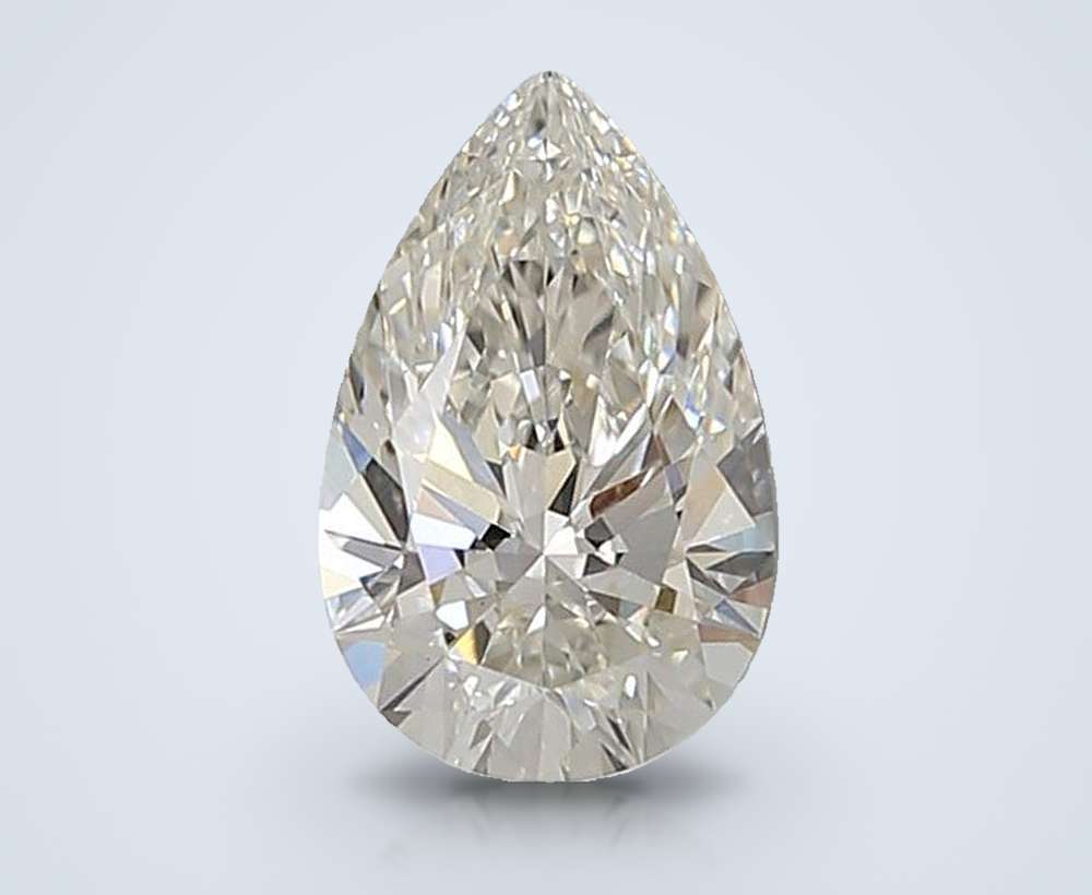 1.10ct F VS1 Rare Carat Ideal Cut Pear Lab Grown Diamond