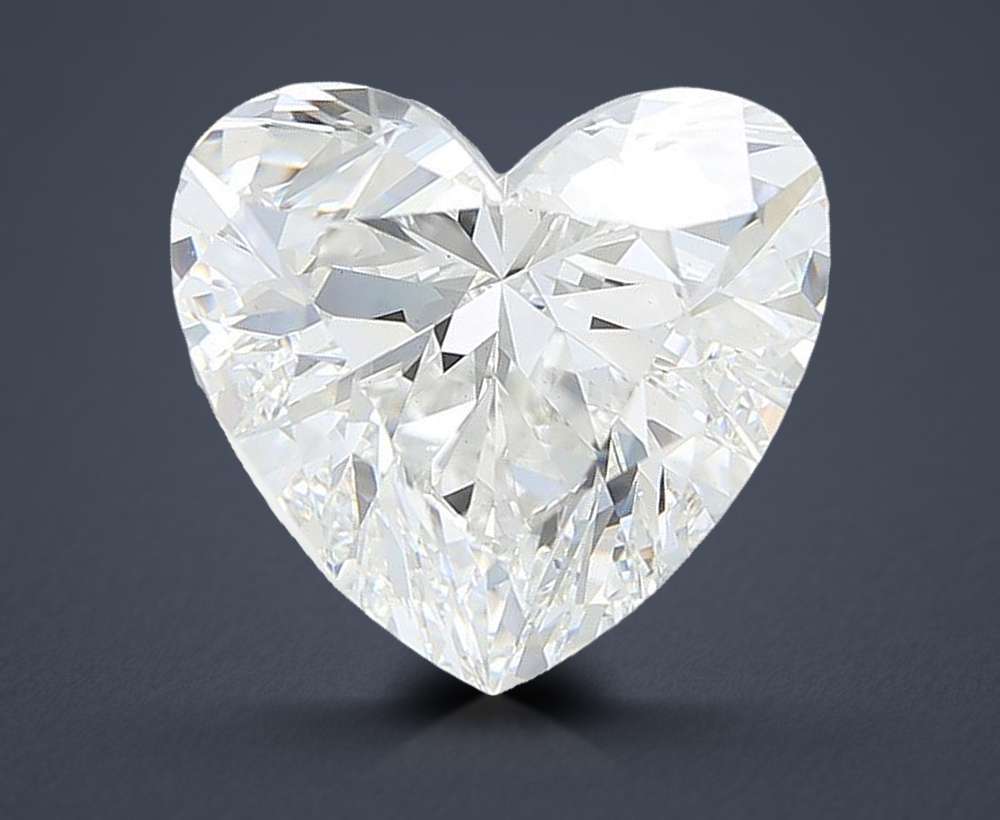 7.99ct F VS1 Rare Carat Ideal Cut Heart Lab Grown Diamond