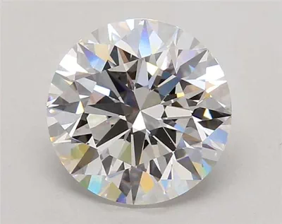 3.01ct F VVS2 Rare Carat Ideal Cut Round Lab Grown Diamond