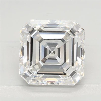 4.08ct F VS1 Excellent Cut Asscher Lab Grown Diamond
