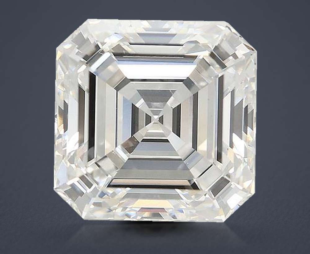 4.08ct F VS1 Excellent Cut Asscher Lab Grown Diamond