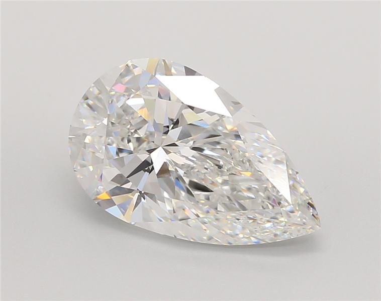 4.05ct E VVS2 Rare Carat Ideal Cut Pear Lab Grown Diamond